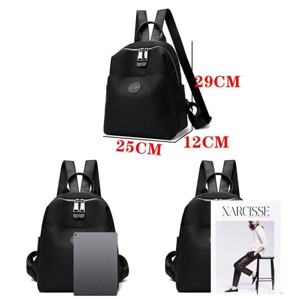 Nylon Backpack Waterproof Bag (Wine Red Colour) - Image 2