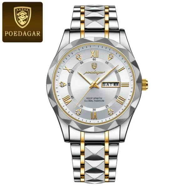 POEDAGAR New Fashion Men's Watch - 615 (Silver)