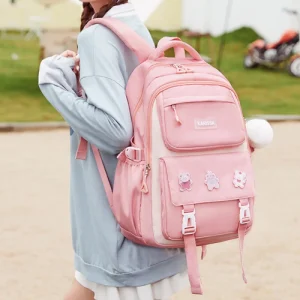 Waterproof Primary Schoolbag Book Bag (pink) Discount Almost 50%