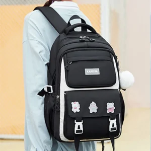 Waterproof Primary Schoolbag Book Bag (black) Discount Almost 50%
