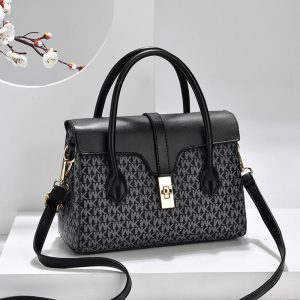 Newest High Quality MK Design American Bag Luxury Women's Handbags(Black)