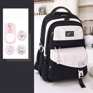 Cute Casual Premium Kids School Backpack ((Black)