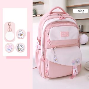 Cute Casual Premium Kids School Backpack (Pink)