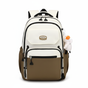 Middle School, High School, and College Students' Schoolbags Stain-Resistant Backpacks (Brawn)